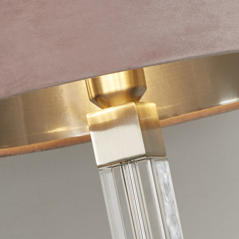 Chrisann Mild Steel Table Lamp, Pink