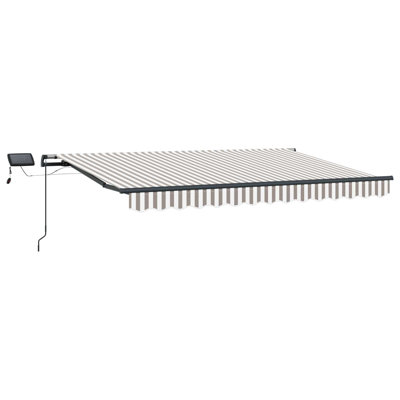 VidaXL Polyester Cover Retractable Patio Awning
