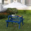 Table de pique-nique pour enfants, table de pique-nique pour tout-petit Hdpe, ensemble pour table et chaises pour enfants avec trou pour parasol-480822568