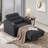 Upholstered Power Reclining Chaise Lounge with Cup Holder and Wireless Charging Function-136747317