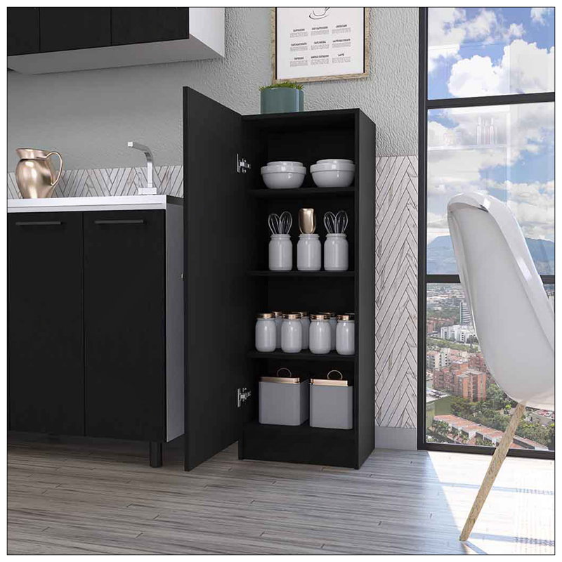Garde-manger à une porte Miami, quatre tablettes