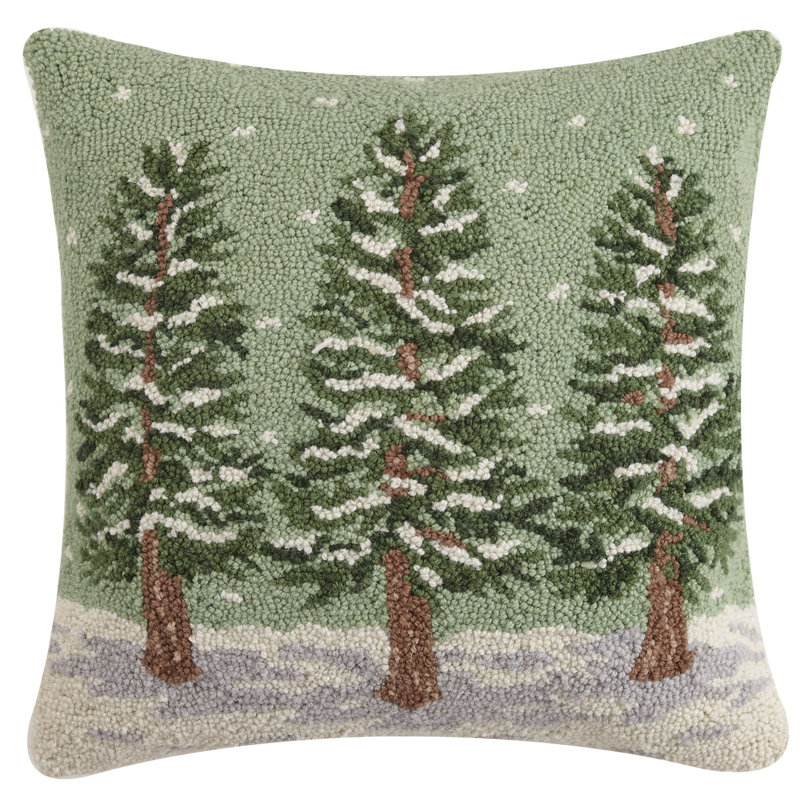 Christmas Toile Throw Pillow
