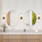 Modern Cylinder 2-Light Warm Silver Wall Sconce