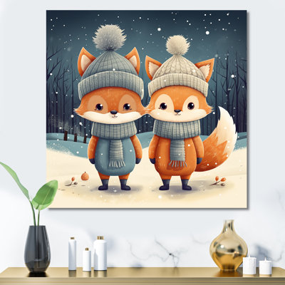 Nursery Animal Fox Cartoon II - Animal Nursery's Wall Art