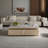 Luxury-lite rectangular marble coffee table-1136545800