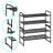 2 Tier Stackable Shoe Rack, Metal Wire Grid, Shoe Organizer Storage Shelf