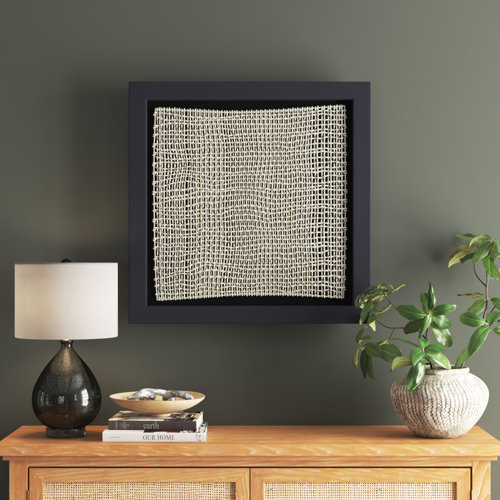 Joss & Main Framed On Fabric Textual Art | Wayfair