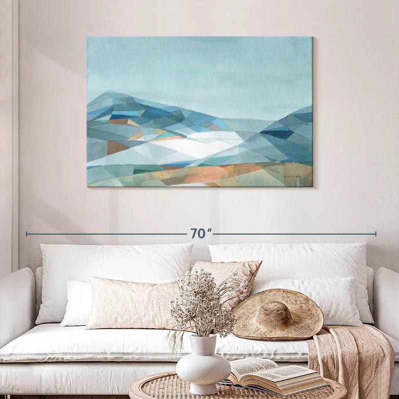 Avery Neutral Geometric Mountain, 30" H x 45" W