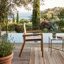 Chaise de patio en bois d'acacia et en filet de mailles l 21,75 po x P 24,75 po Belfast (ensemble de 2)