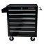Coffre à outils roulant, boîte à outils à 6 tiroirs avec roulettes, organisateur de rangement de chariot de service industriel robuste avec système de verrouillage, boîte à outils de rangement pour boîte à outils roulante pour garage, atelier de réparation-NOIR