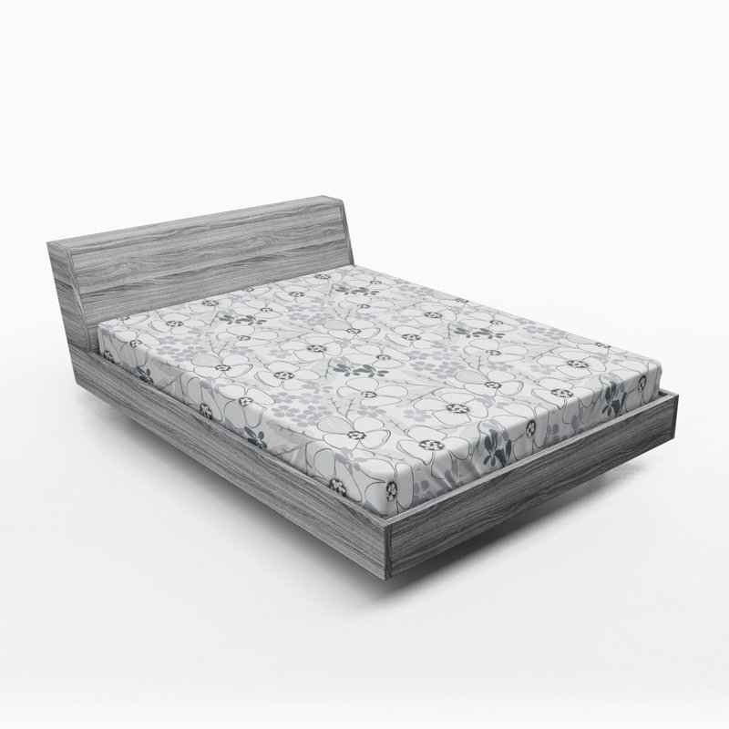Drap-housse floral en microfibre, Grand