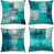 Bleu sarcelle et turquoise sélectionné