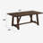 Kaelyn Dark Oak Finish Dining Table