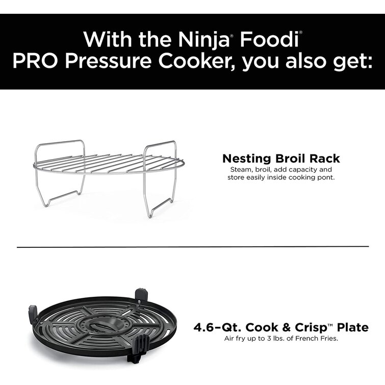 Ninja Shark Ninja Foodi 11-in-1 6.5-qt Pro Pressure Cooker + Air Fryer With  Stainless Finish & Reviews
