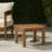Wood Side Table In Minimalist Fashion, Slat Design, 20.34In Width X Depth 15In Height, Brown, Assembly Needed Modern Table, Simple Slat, 20.34W 20.34D 14.93H, Required