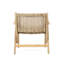 2 fauteuils club d'extérieur - Support en bois brun résistant à l'usure - Paquet de 2