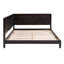 Lit de jour double avec lattes en bois et design moderne-1023534130-1023534092