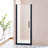 30-31.5"W X 75"H Pivot Single Swing Shower Door, Aluminium Alloy In Matte Black, 1/4" (6Mm) Thick SGCC Tempered Clear Glass.