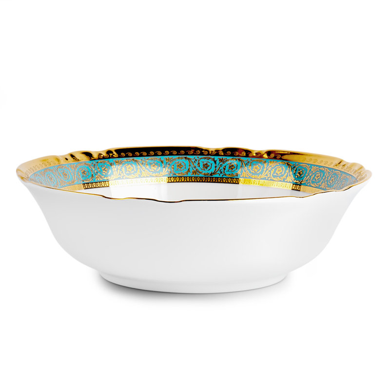 Magnifique bol bohémien en porcelaine de 9 po Century