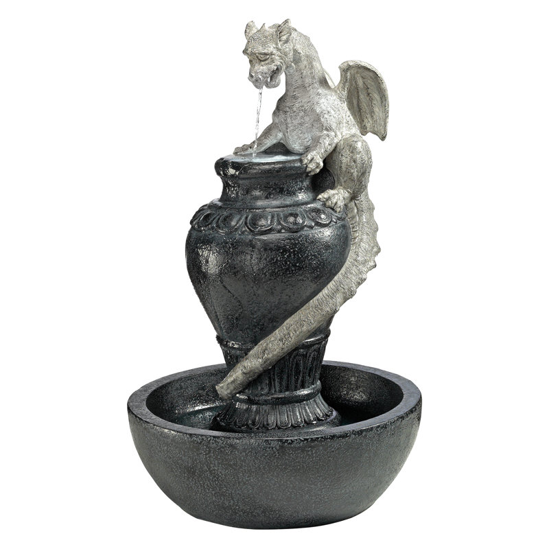 Fontaine sculpturale Viper Dragon avec lumières DEL