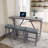 Huriye 4 Pieces Rectangular Bar Dining Table Set with Power Outlet,-2082292950-2135148857