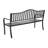 Lisabeta Powder Coated Steel Outdoor Bench