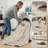 Beige Vintage-Inspired Washable Non-Slip Area Rug For Living Room, Bedroom-1935632506-1938260727