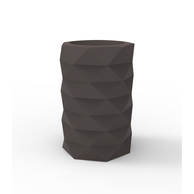 Marquis Resin Pot Planter, 19.75" H x 23.5" W x 23.5" D, Bronze