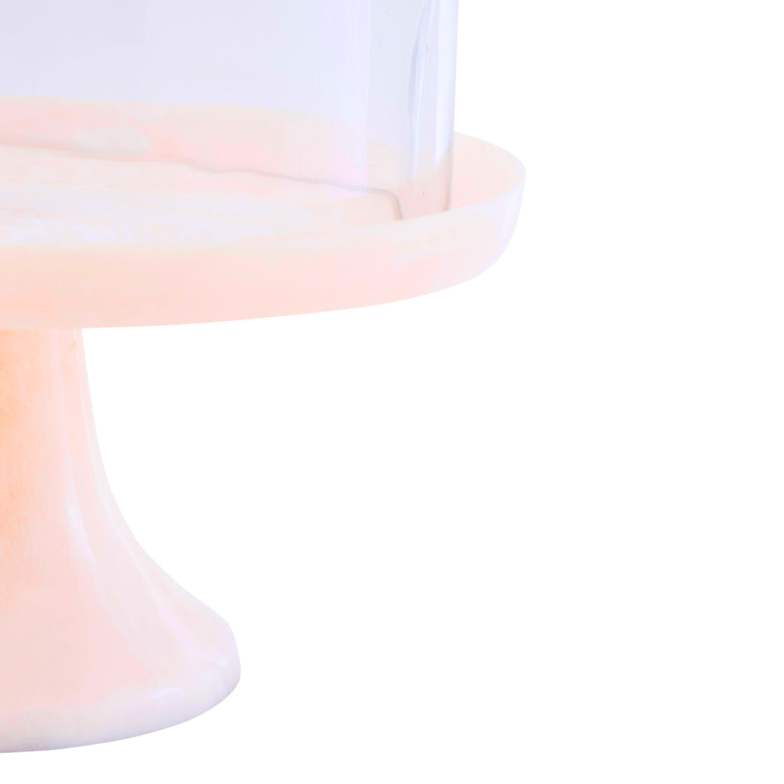 Lucente Cake Stand, Pink/Clear
