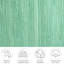 Handmade Happy cotton rug in mint-57176166