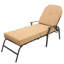 Chaise longue inclinable avec coussins Grigorijus