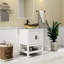 Ensemble de meuble-lavabo simple 24 po avec lavabo vasque, robinet et drain Sharee, assemblage requis-973083708
