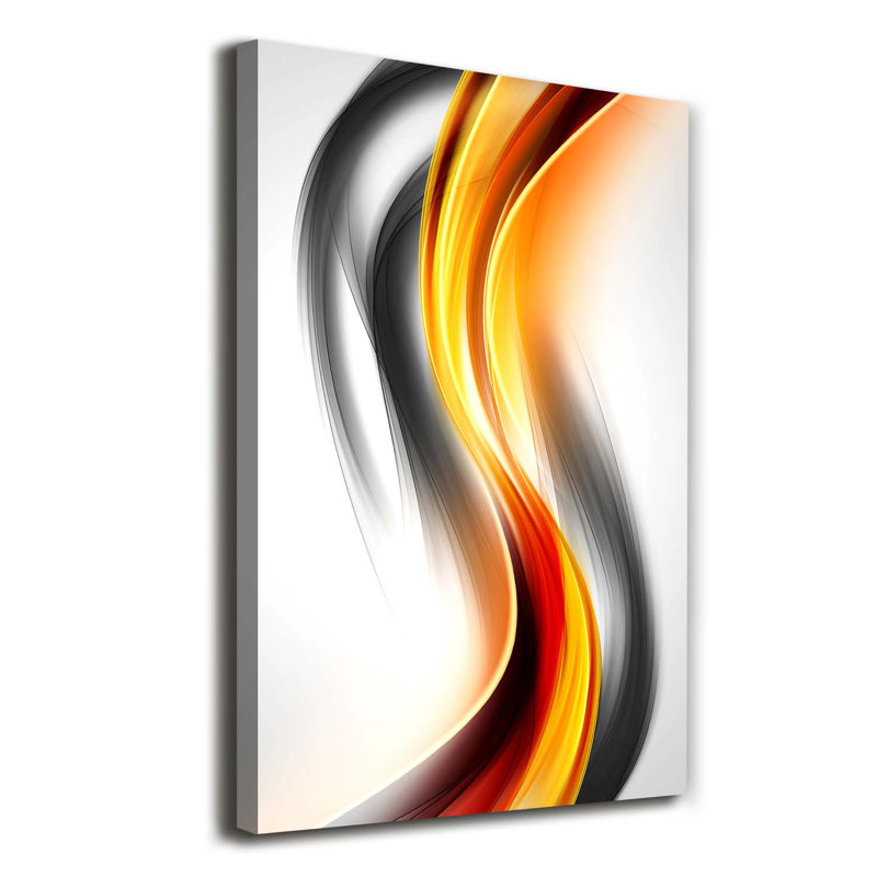 Waves Abstraction - Wrapped Canvas Print