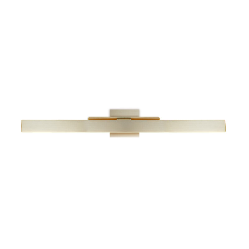 Fly Dimmable LED Wall Mounted Picture Light, Satin Golden Nickel, 1.97" H x 34.76" W x 4.25" D