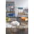 Bonview Flower Upholstered Velvet Metal Accent Stool-2026025197