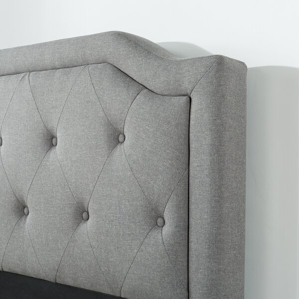 Zinus Tufted Upholstered Low Profile Platform Bed & Reviews | Wayfair