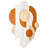 "Cinnamon Dreamscape I" Hand Made & Hand Finished Dimensional Solid Paulownia Wood Abstracts Wall Art