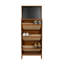Armoire à chaussures avec 3 tiroirs rabattables et noir, H 65 po pour le couloir d'entrée, armoire d'entrée pratique et élégante, rangement de grande capacité de 65 po de hauteur,