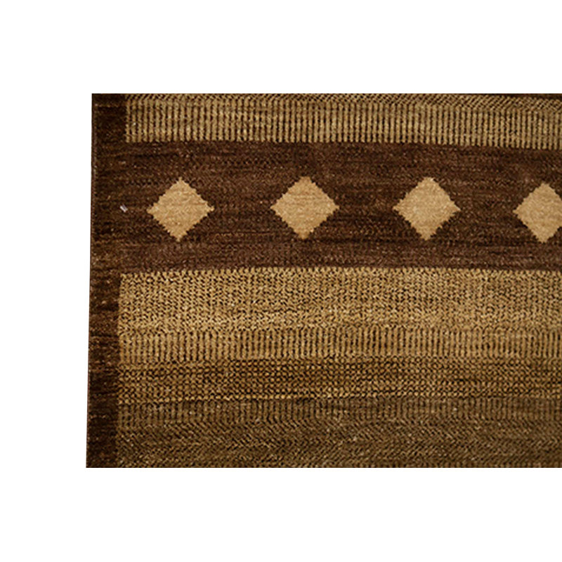 Tapis brun et doré de haute qualité noué à la main