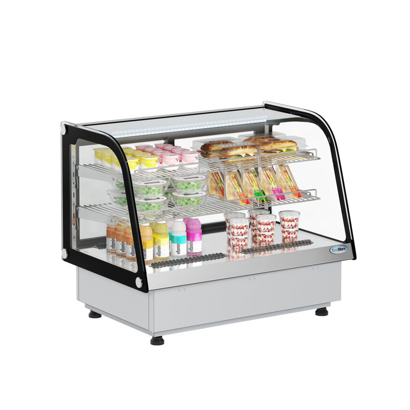 34.5 in. Drop-In Countertop Display Refrigerator in Black (DICDC-160-BK)