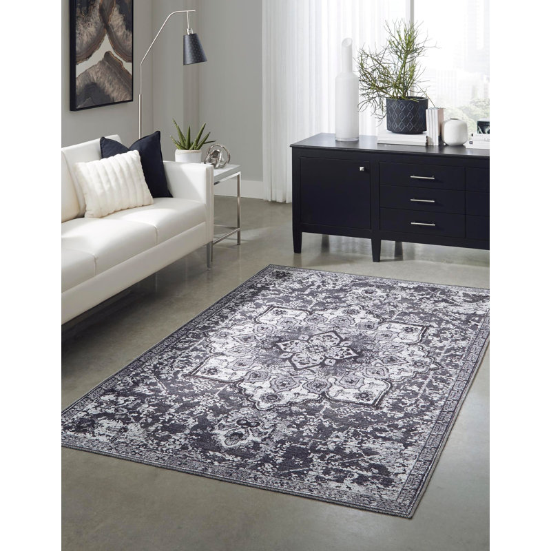 Abbie-J Moroccan Indoor Rug, Rectangle 5'3" x 8'