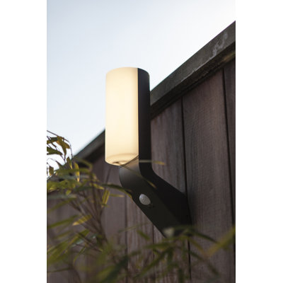 Vahag Anthracite Integrated LED Outdoor Armed Sconce
