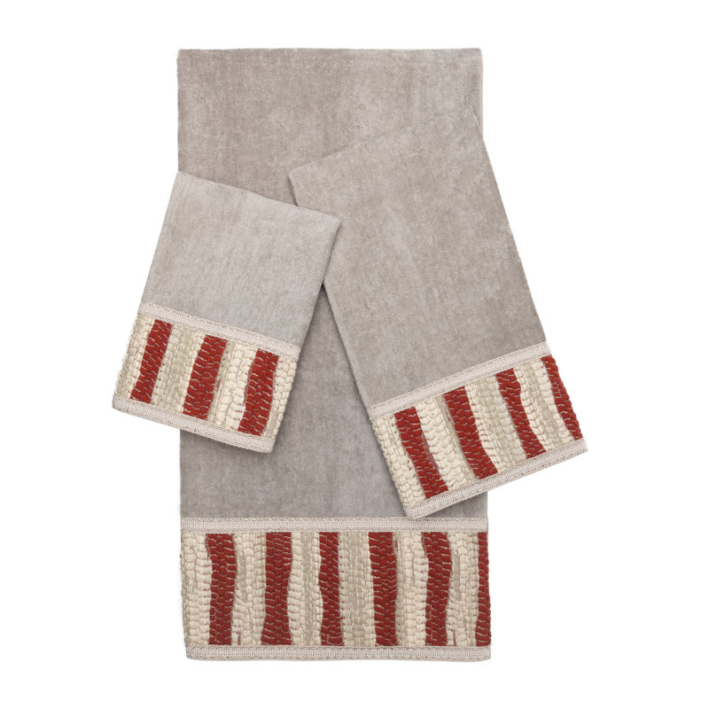 Ensemble de serviettes de bain 3 pièces, Gris
