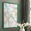 «Curves and Waves IV», reproduction encadrée - bois massif-861998711-861998474