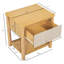 Ensemble de 2 tables de chevet modernes avec tiroir et table de chevet-842007801