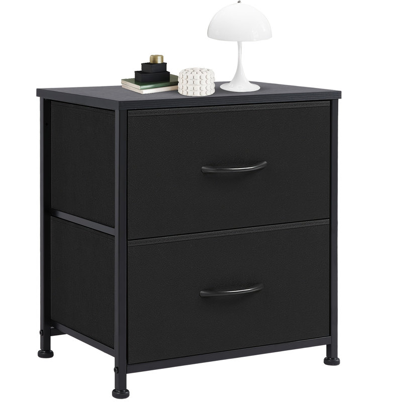 Tiroir commode table de chevet armoire de rangement de chambre à coucher tiroirs en tissu gris noir brun blanc