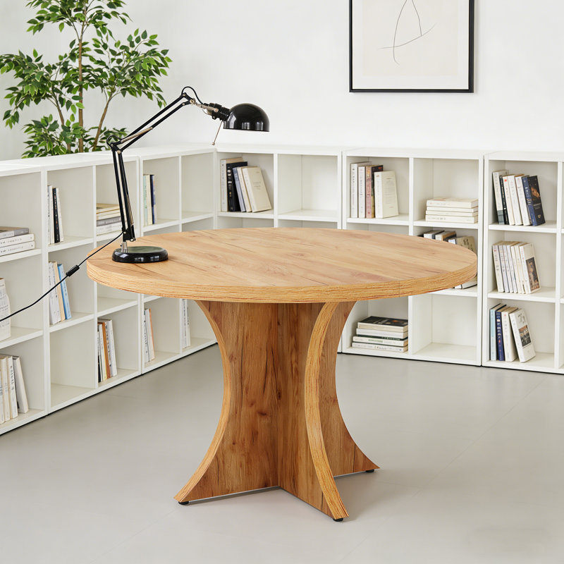 Table de salle à manger en bois de 47,24 pouces pour 4 personnes, Noir