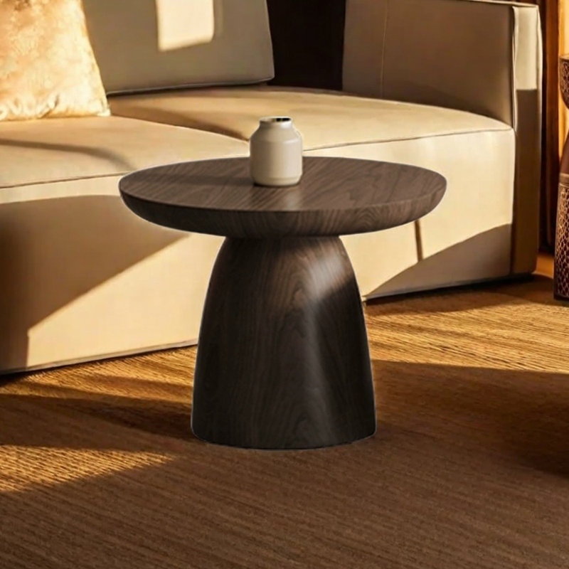 Table basse ronde à bords lisses