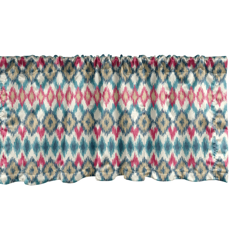 Ensemble de 2 cantonnières Ambesonne Ikat, L 54 po x L 12 po