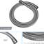 Pomme de douche à pluie 10 po, nickel brossé - fixation murale double avec portatif, 5 réglages, installation facile et système de nettoyage facile à installer
